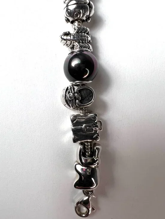 Genuine 925 Sterling Silver Charm Bracelet-Fully Loaded Animal & Home Themes - Picture 6 of 12